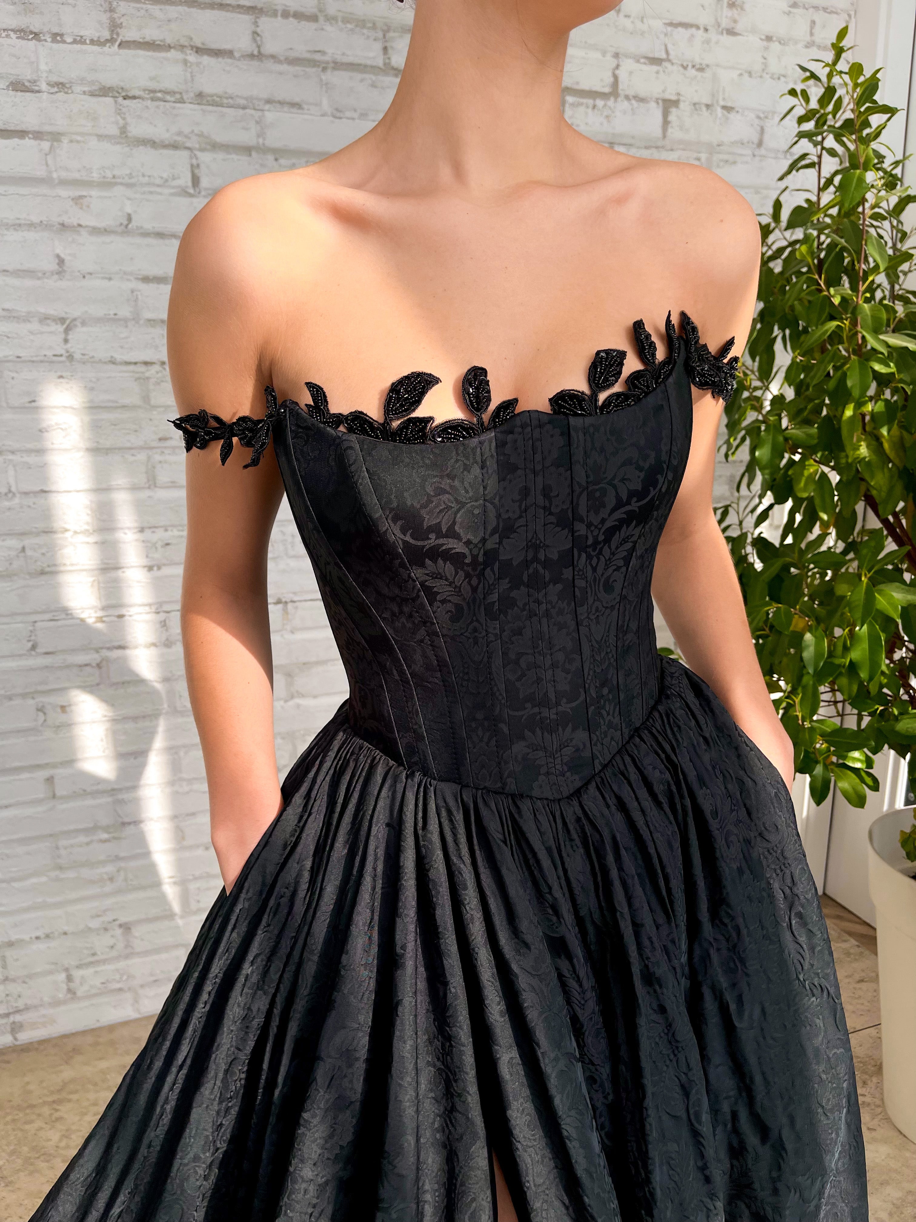 corset dress with sleeves